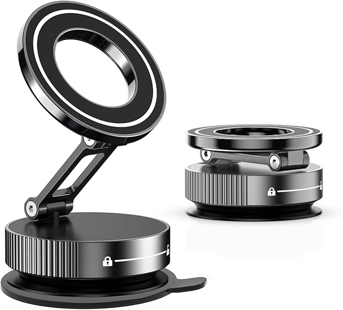 🔥🔥2025 Hot Sale📱📱360° Adjustable Magnetic Vacuum Suction Cup Phone Holder
