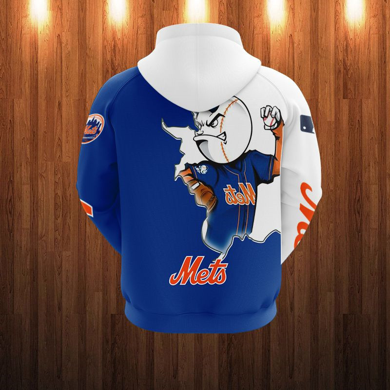 NEW YORK METS HOODIES 3D MASCOT DESIGN