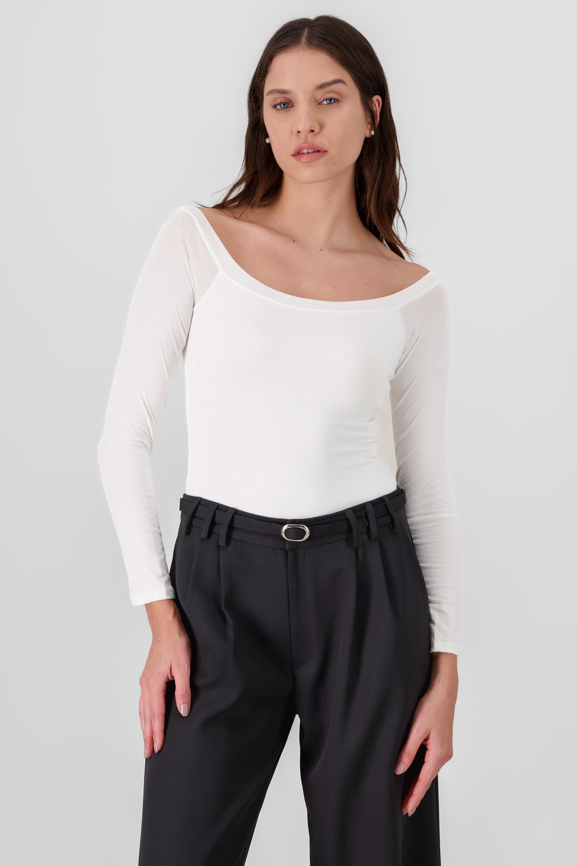 Long Sleeve Off Shoulder Bodysuit