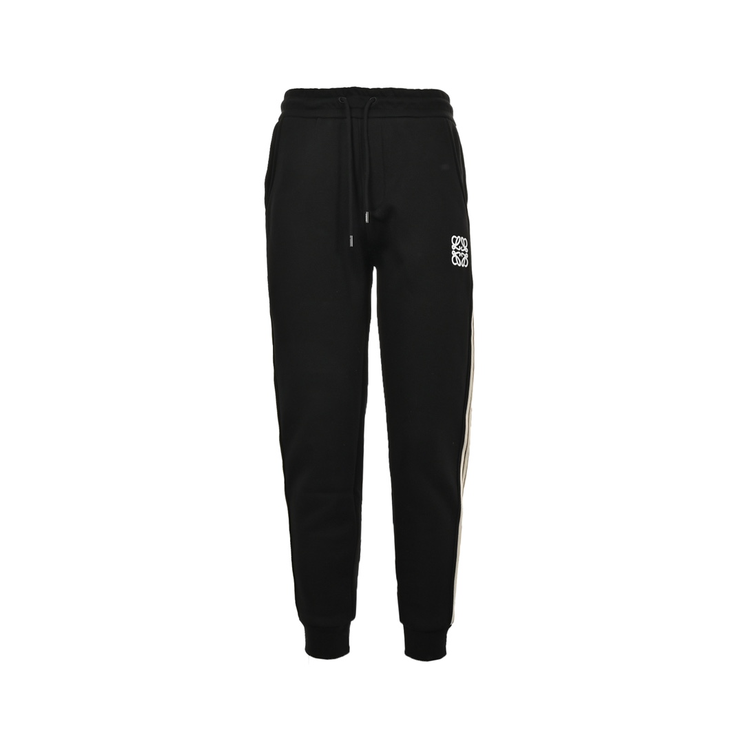 Loewe 23Fw embroidered logo web fleece trousers