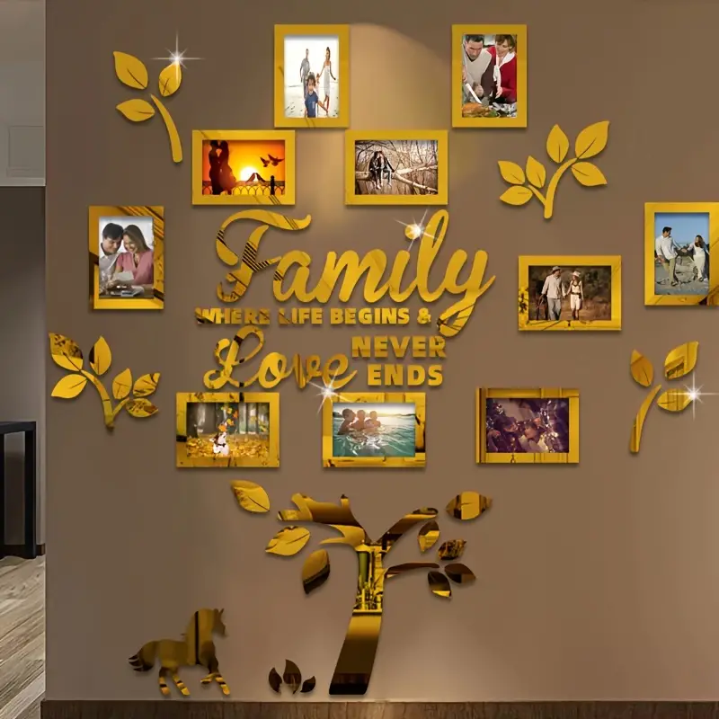 🖼️ 🖼️ DIY 3D Family Tree Wall Decor Sticker