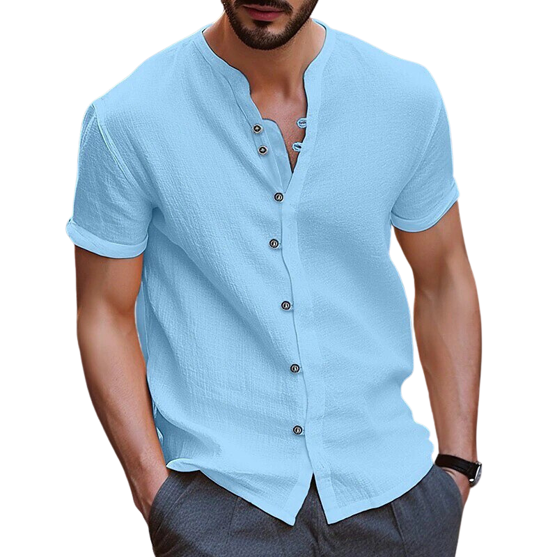 Men's Linen Button-up