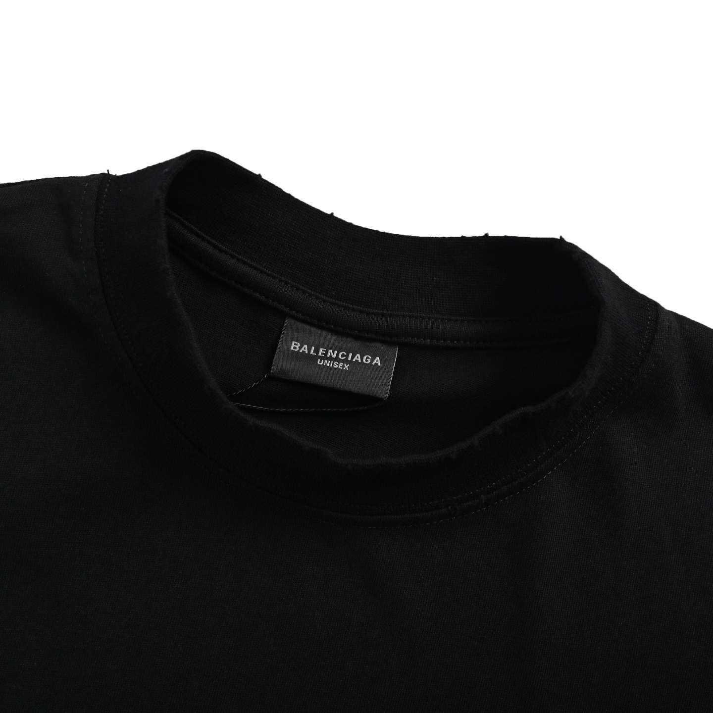 Balenciaga Letter Crack Print Short Sleeve