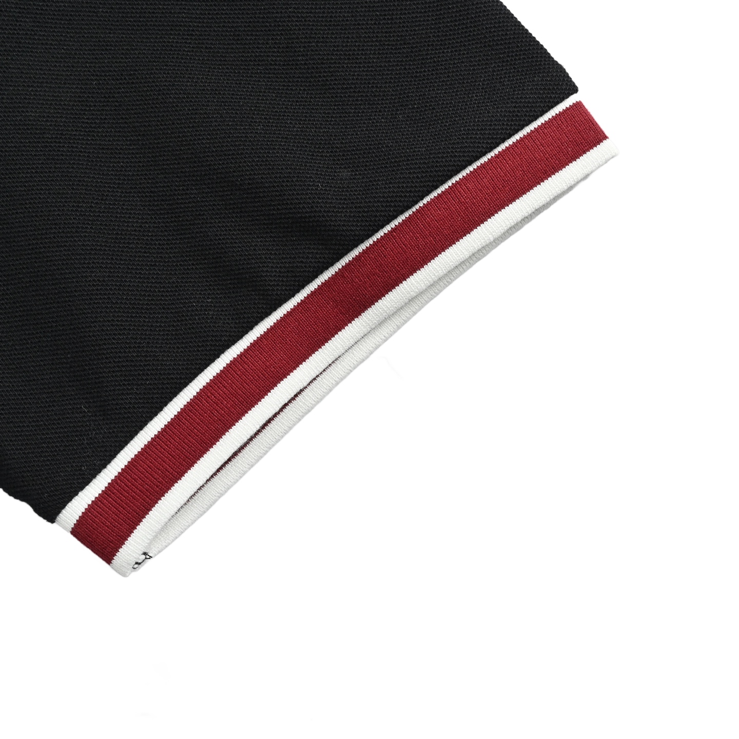 Moncler 25ss red collar embroidered logo polo short sleeve