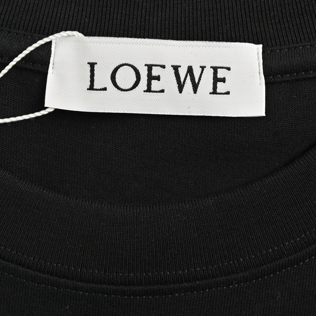 Loewe 24ss hand-painted heart logo printed short sleeves
