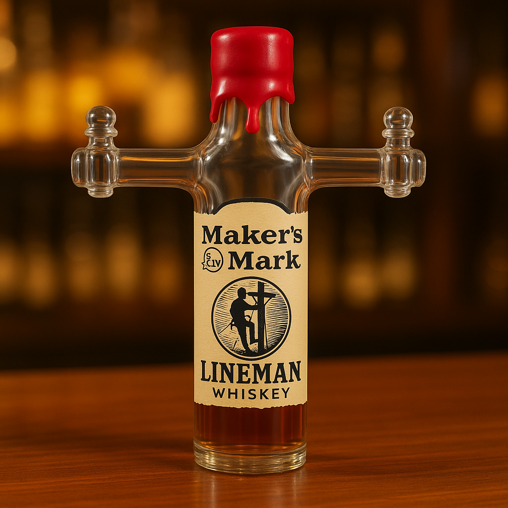 Lineman Whiskey Bottle