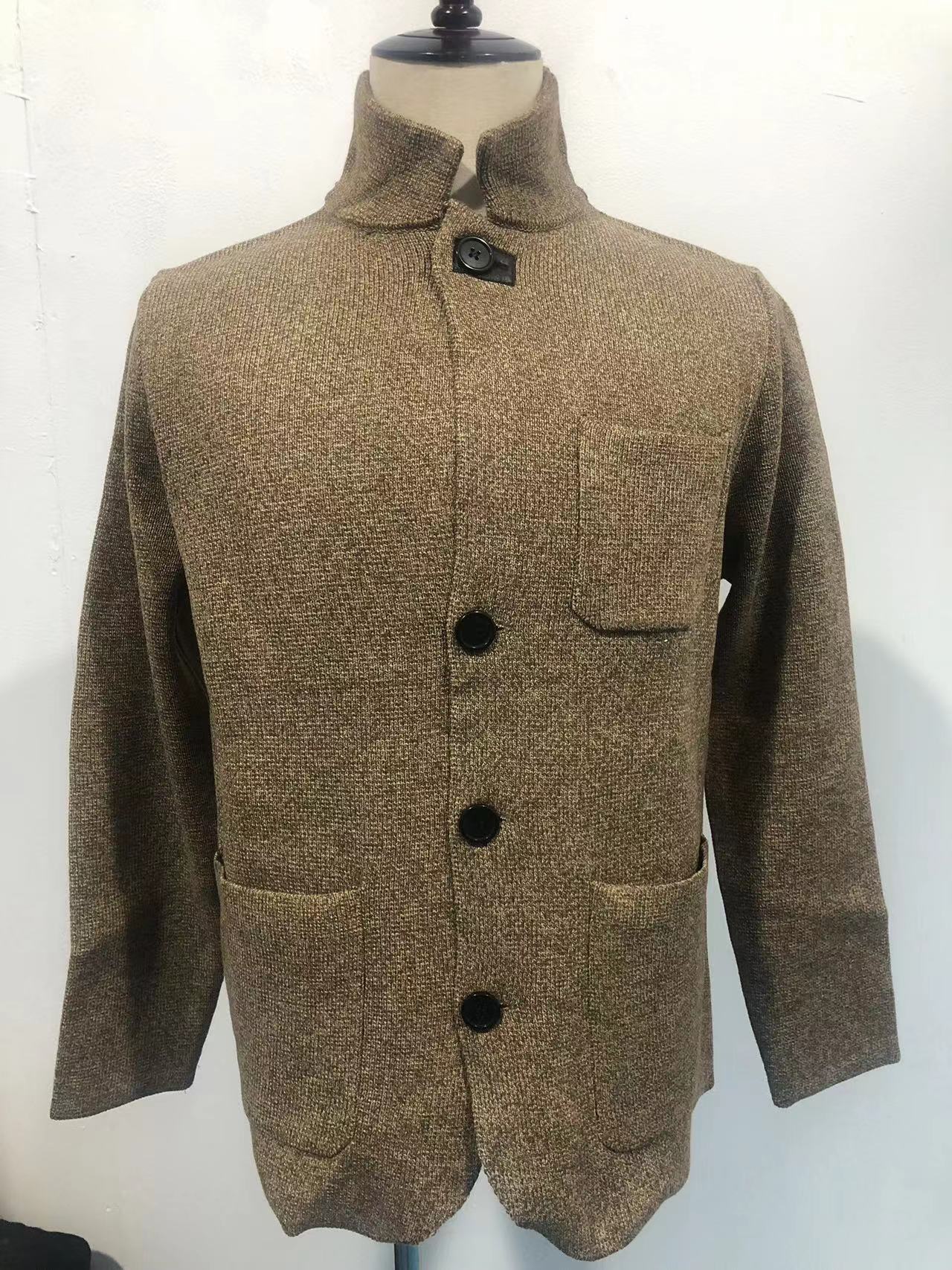 (🎁2024 New Year Hot Sale🎁)MEN'S RETRO GREY KNITTED JACKET