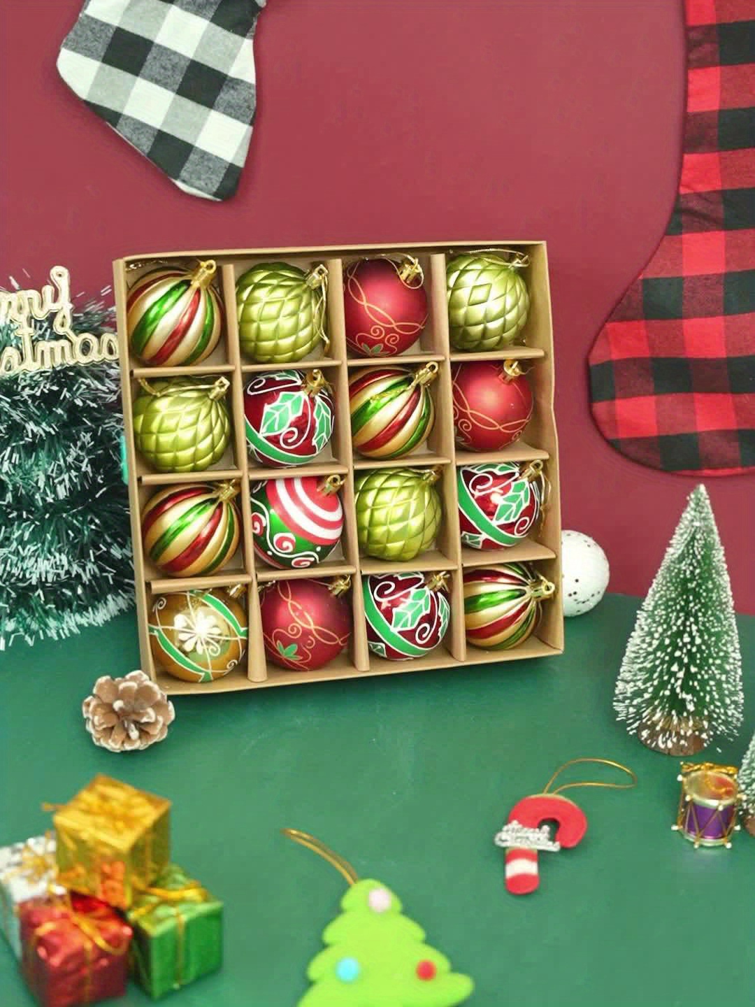 🎄🎅2024 NEW - 16 PCS Christmas Balls Ornaments🔥Buy 2 Get 10% Off & Free Shipping