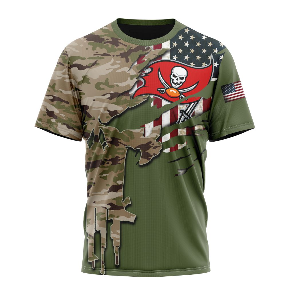 TAMPA BAY BUCCANEERS 3D HOODIE VETERANS DAY