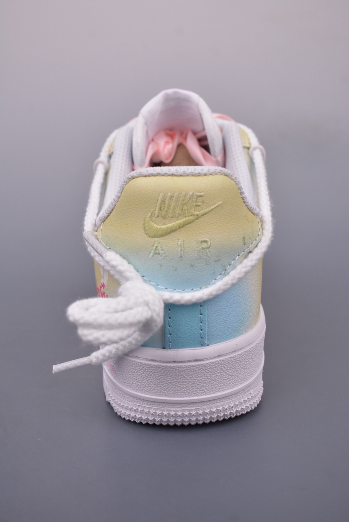 Nike Air Force 1 07 Low Sneakers Thick Rope Bandage Color Gradient DD8959-100