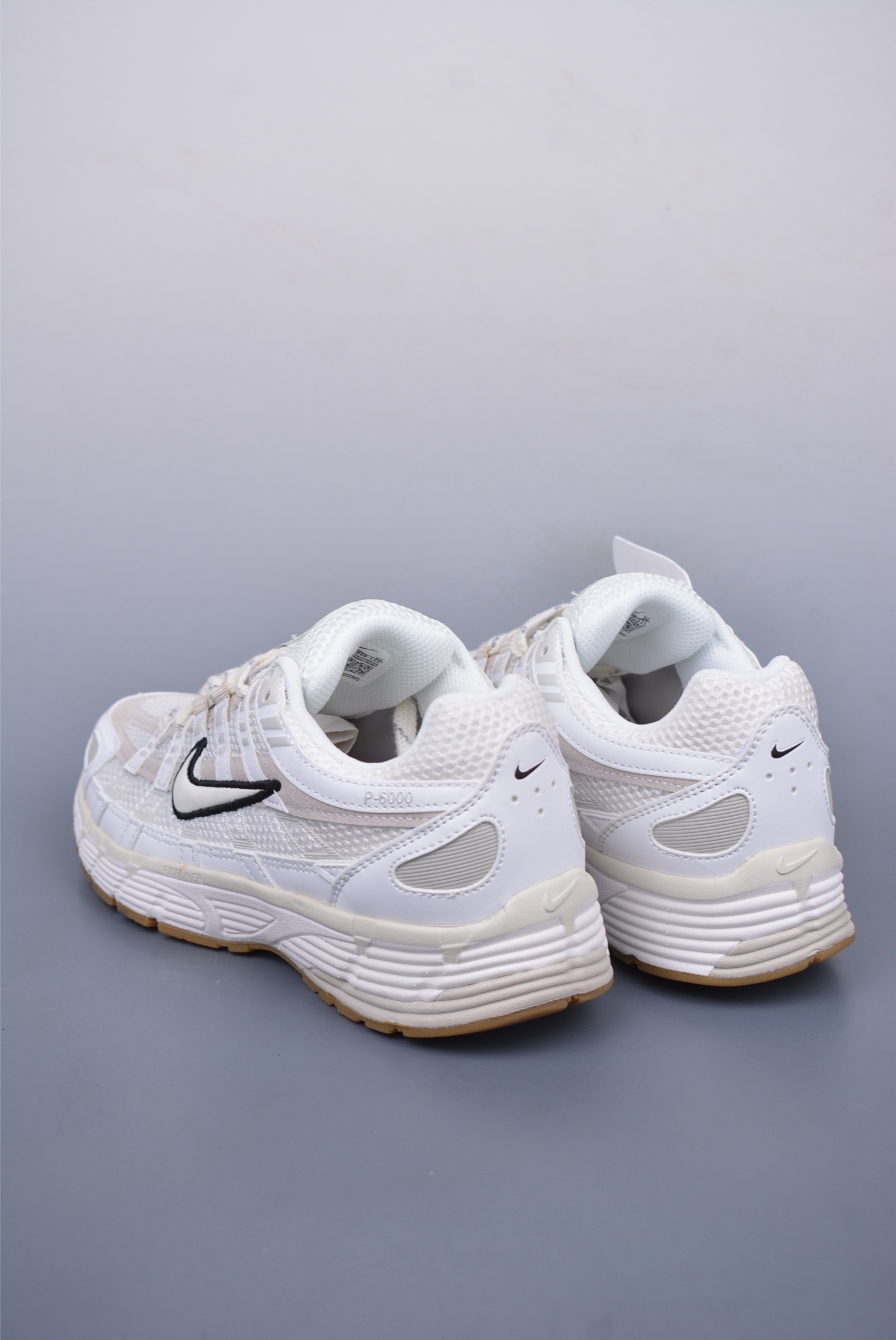Nike P-6000 Premium Running Shoes Ivory Rubber Sole HF4898-121