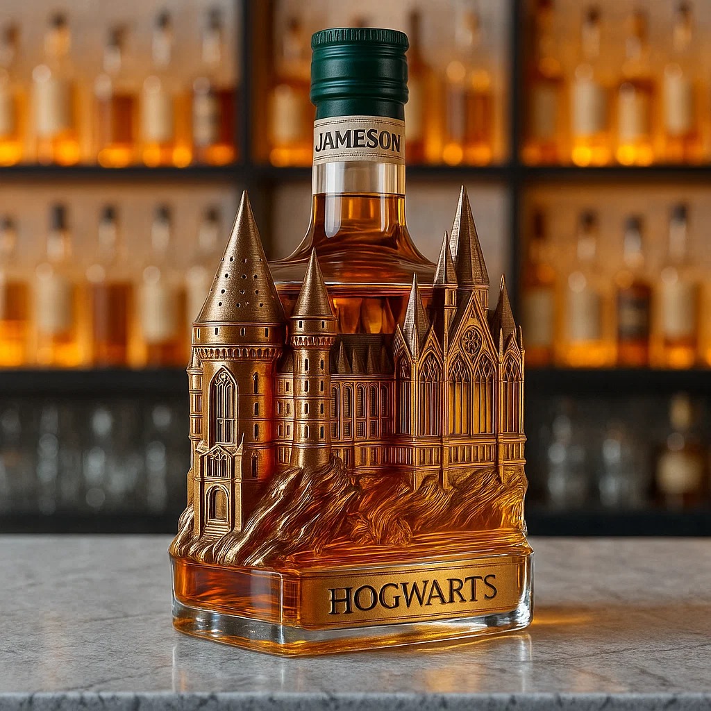 Hogwarts Castle Whiskey Bottle