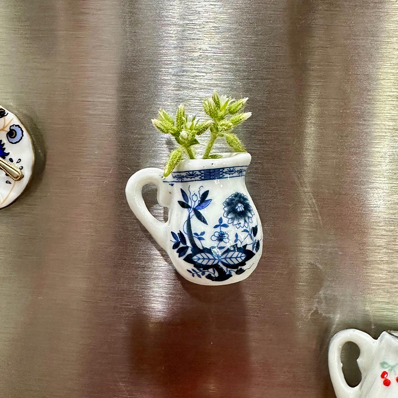 Ceramic Bud Vase Fridge Magnets