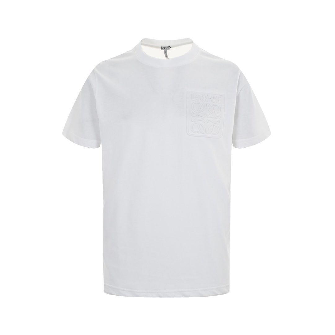 Loewe 23ss embossed logo short sleeve