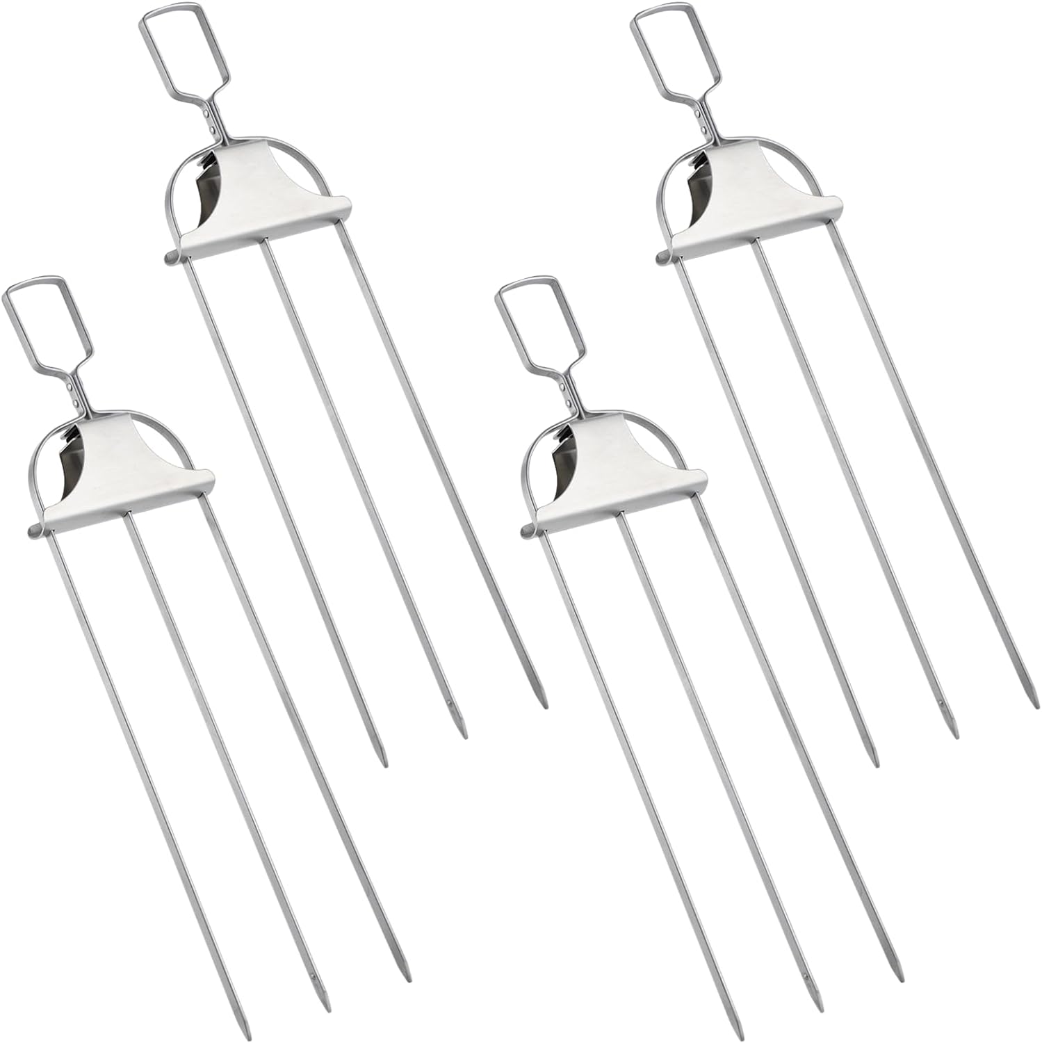 👍2024 New Arrival- 50% OFF💥3-Prong Semi-automatic Grill Fork