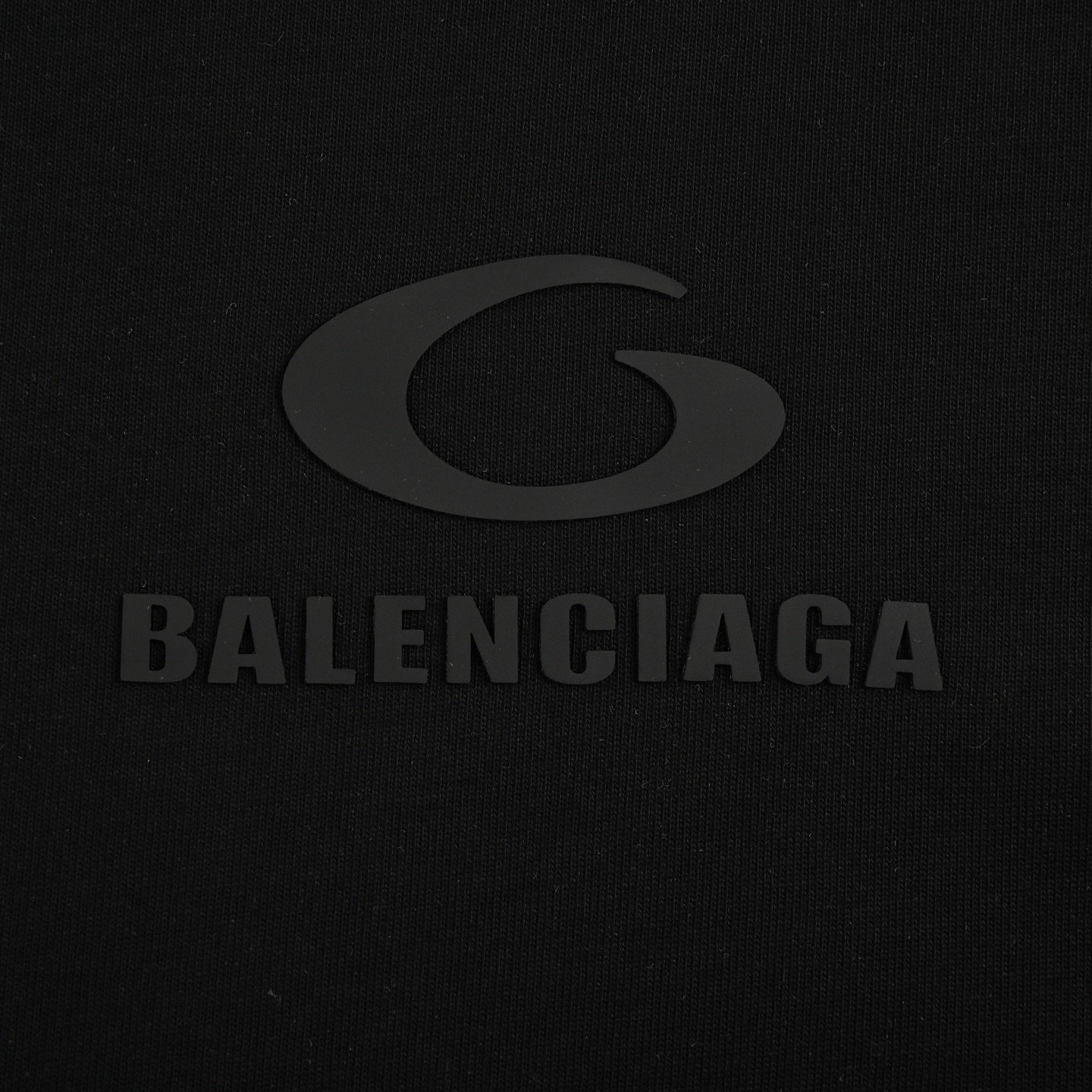 Balenciaga 25ss ring embossed letter logo short sleeve