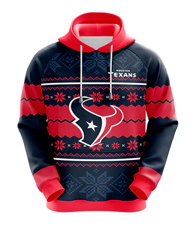 HOUSTON TEXANS 3D HOODIE XMAS01