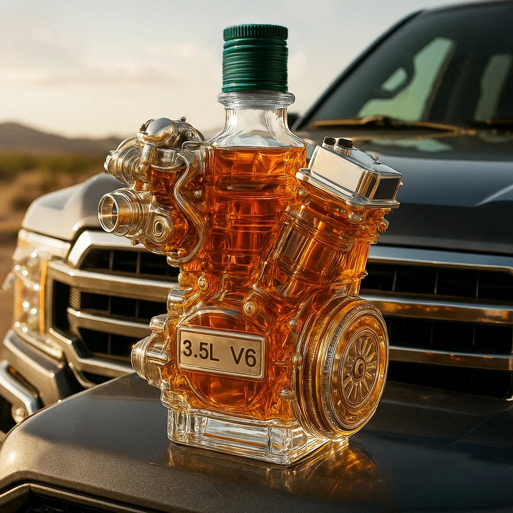 V6 Whiskey Bottle