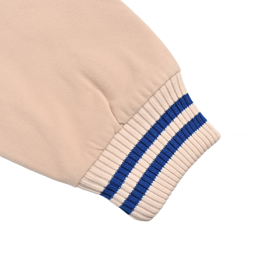 Gucci 24Fw baseball jacket with detachable sleeves and embroidered lettering