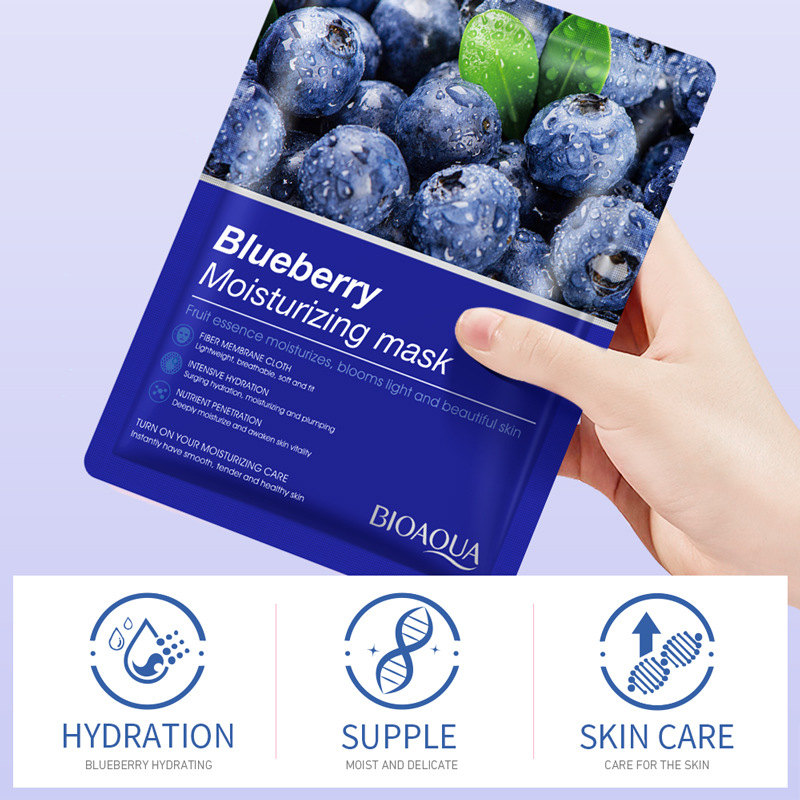 Plant fruit mask sheet pack hydrates and moisturizes to keep skin vibrant and healthy
