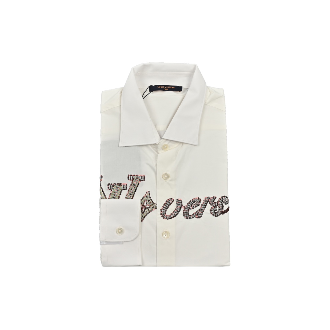 Louis Vuitton 24Fw beaded logo shirt