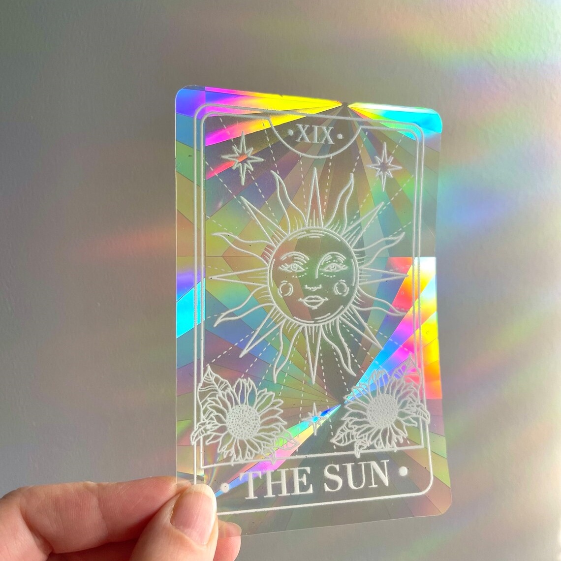 🌈Tarot Card Suncatcher Sticker