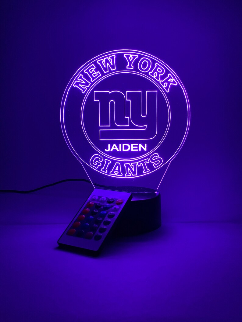 NEW YORK GIANTS 3D LAMP PERSONALIZED