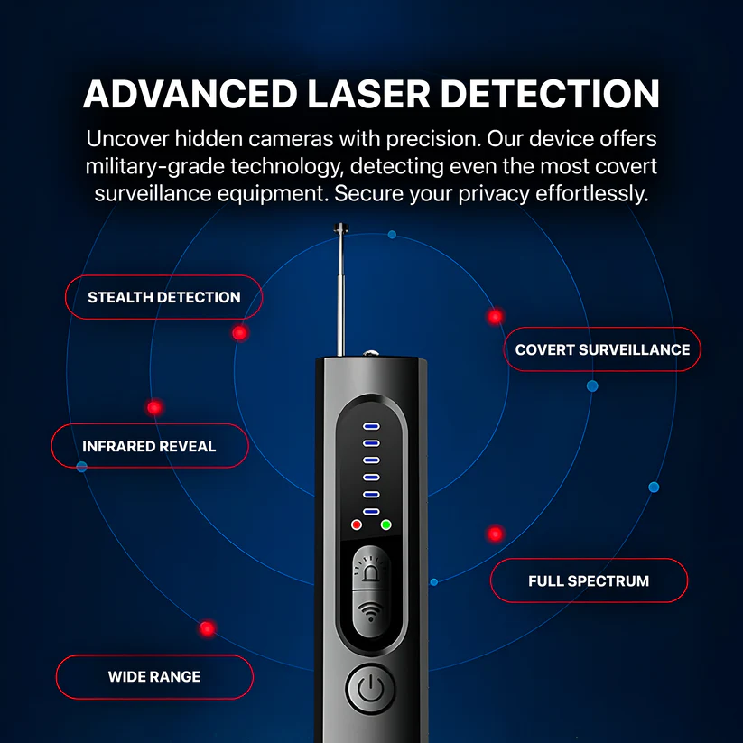 🔥Last day to get50% off🔥Hidden Camera Detector - Pocket Anti-spy / Bug Sweeping Listening Device🔍