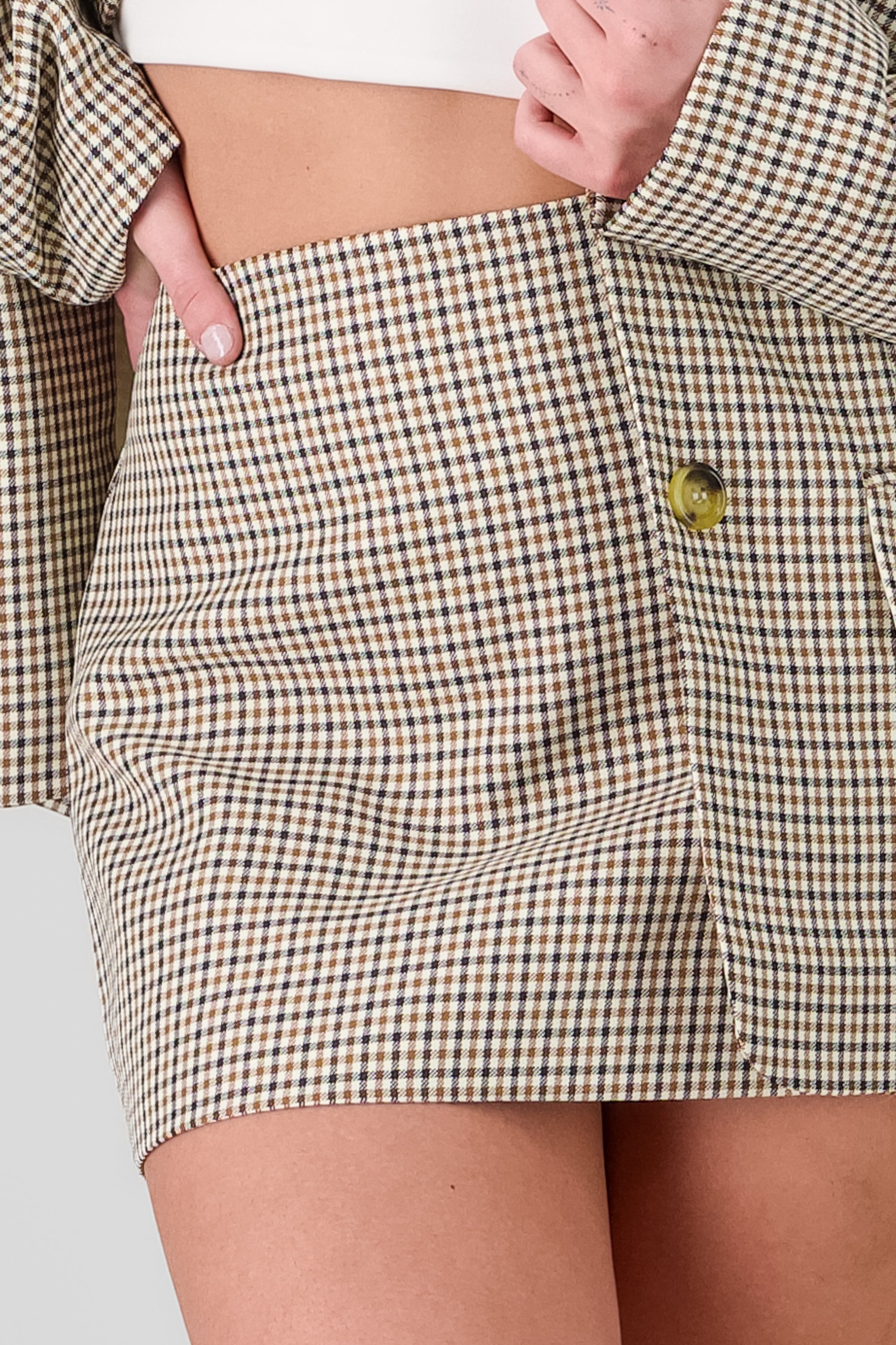 Plaid Mini Skirt