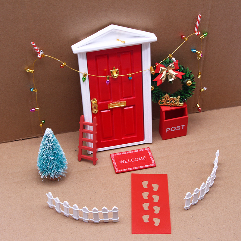 🔥CHRISTMAS ON SALE🔥20-Piece Christmas Elf Fairy Doors Decorations