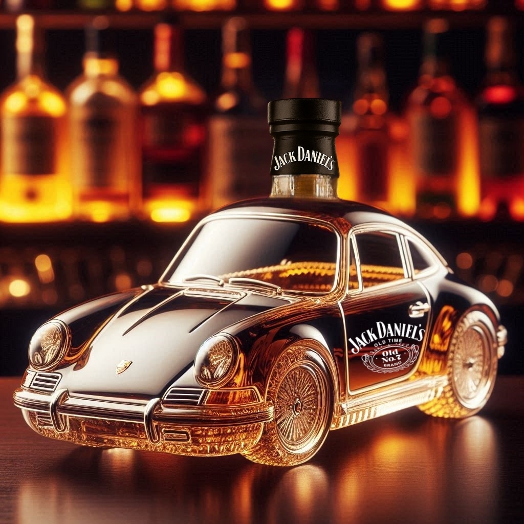 Porsche Whiskey Bottle
