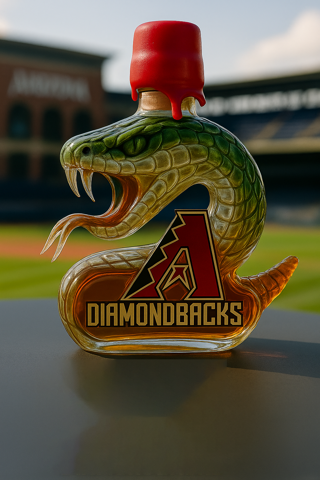 Arizona Diamondbacks Commemorative Whiskey Bottle – Rattlesnake Edition