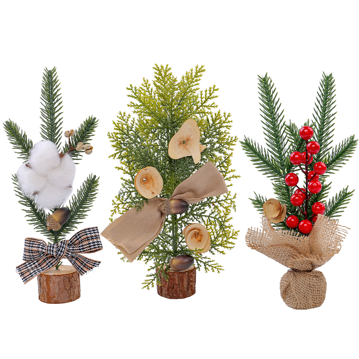 Tabletop window mini Christmas tree decoration potted festival scene decoration