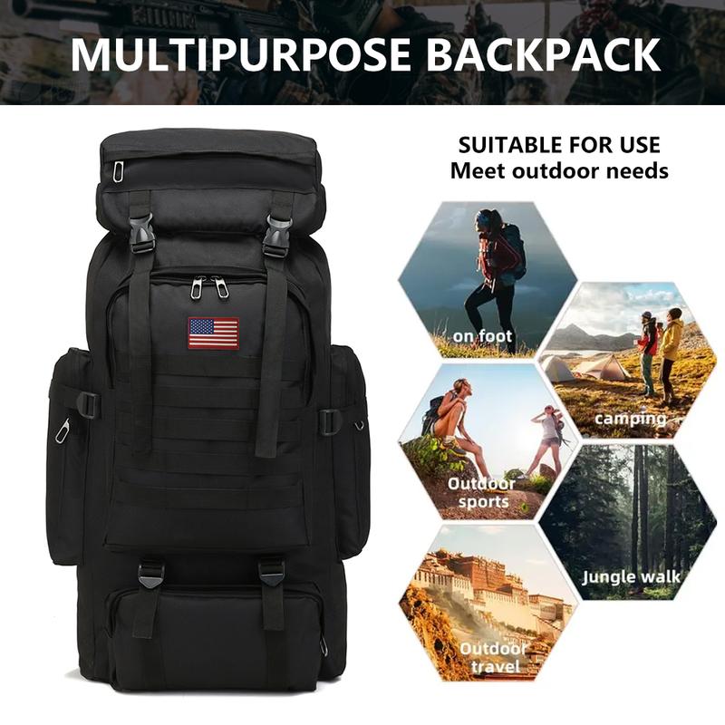 🔥ON SALE - 50% OFF🔥80L Camping Hiking Military Tactical Backpack,Waterproof and Breathable Travel Backpack
