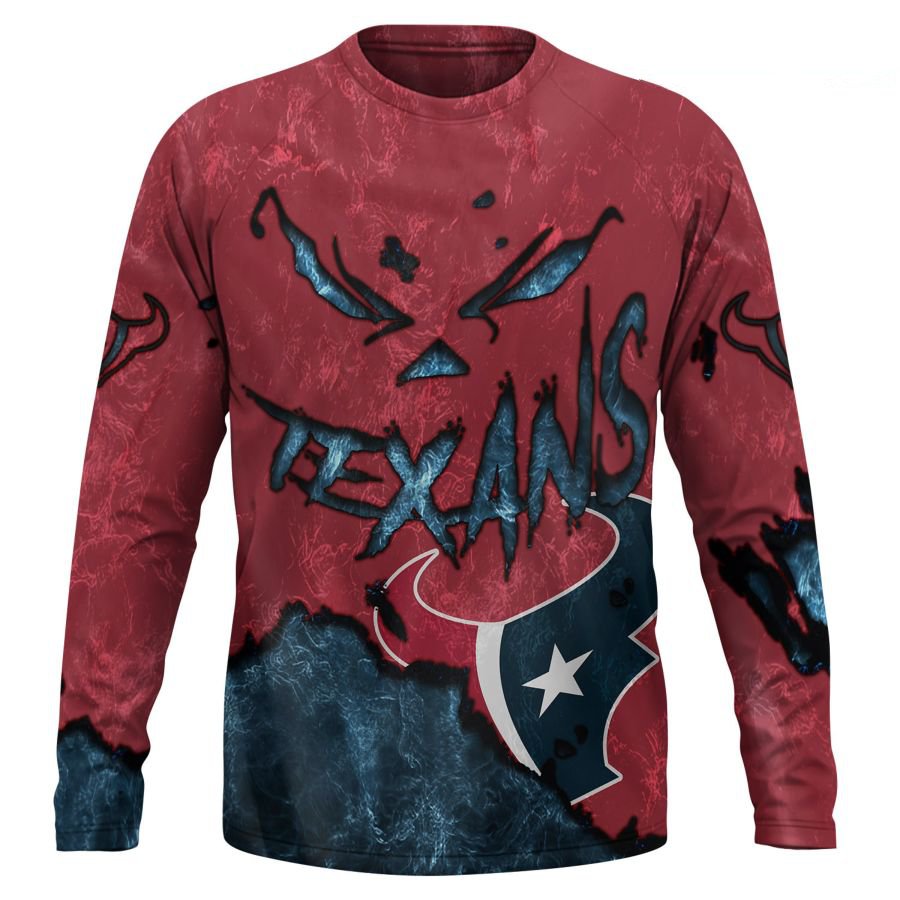 HOUSTON TEXANS 3D HOODIE HALLOWEEN001
