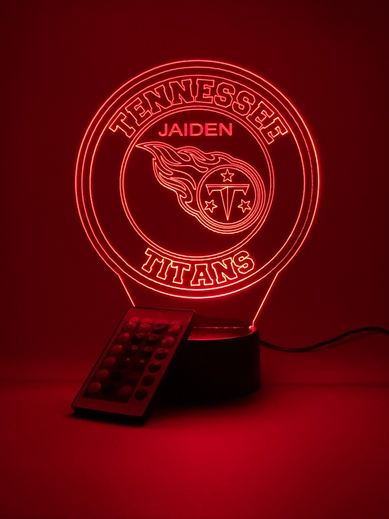 TENNESSEE TITANS 3D LAMP PERSONALIZED