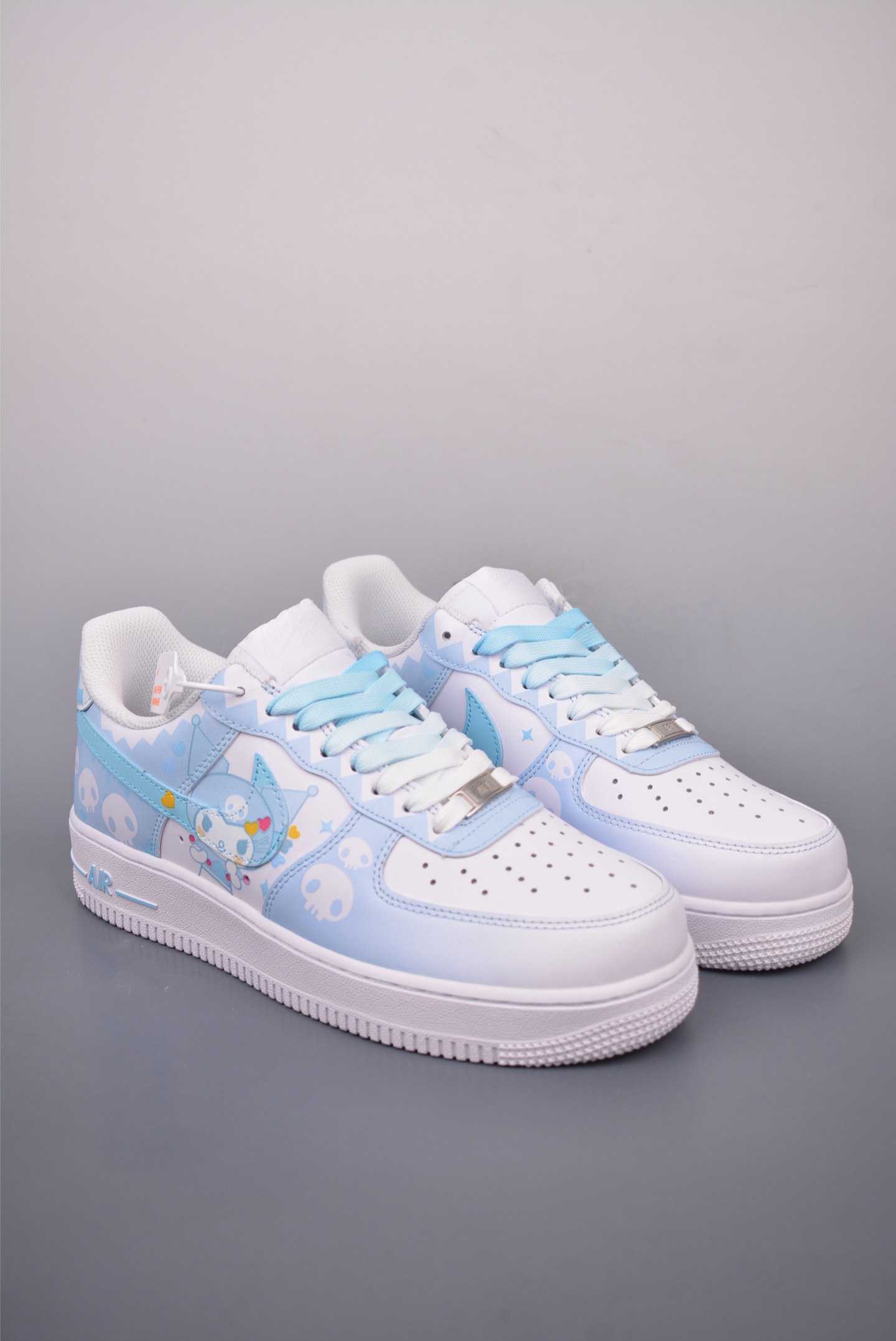 Nike Air Force 1 07 Low Little Witch Collaboration White and Blue CW2288-111