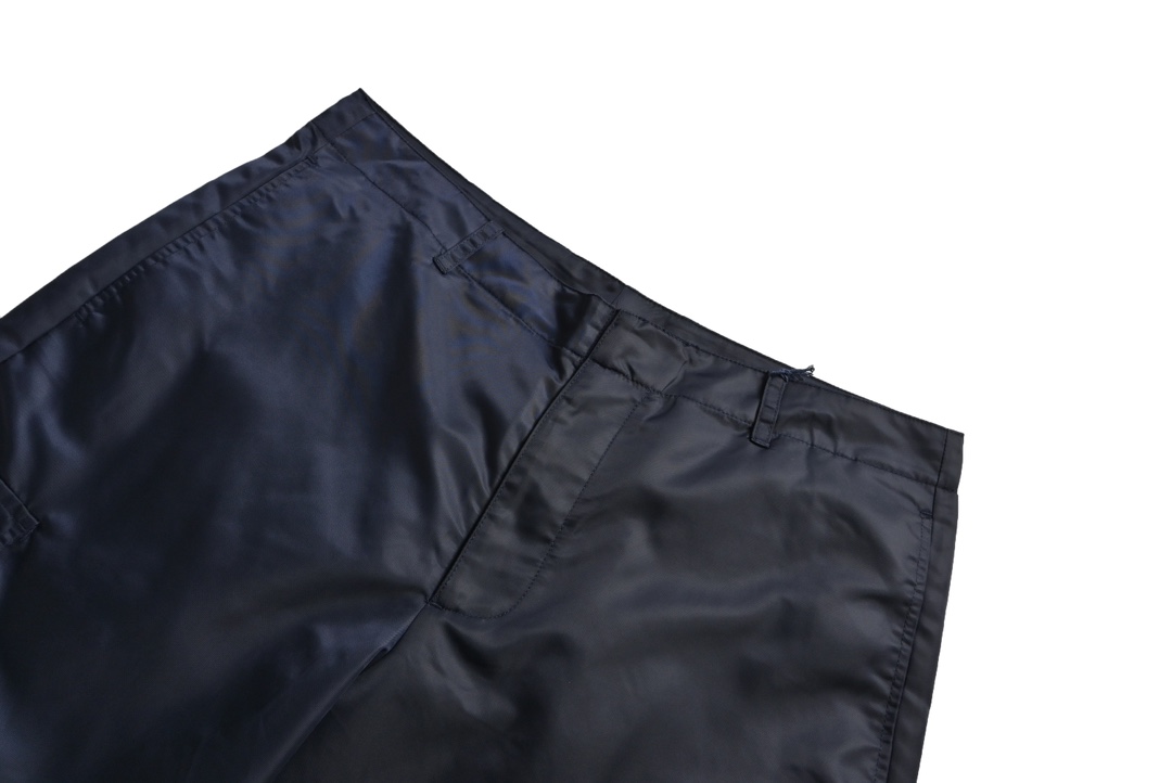 Prada 23Fw side pocket nylon trousers