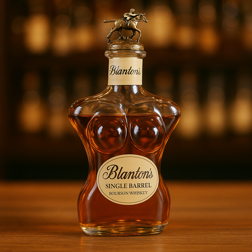 Curvy Silhouette Whiskey Bottle