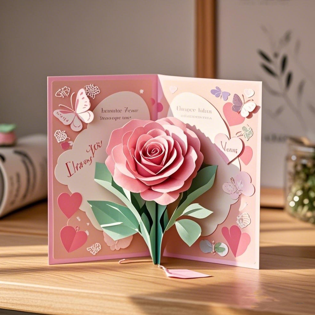 🌸 Mother's Day 3D Flower Bouquet Greeting Card 🌷