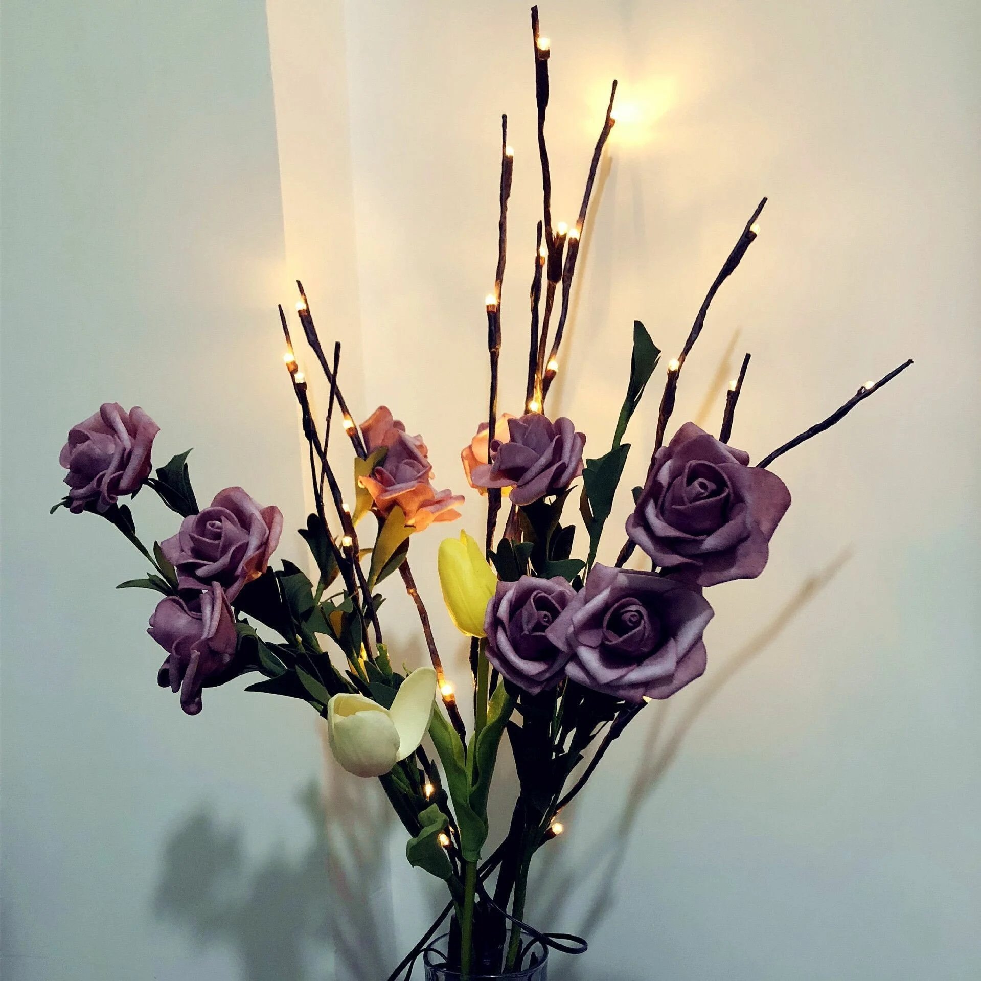 LED Lighted Artificial Branch for Home Decoration