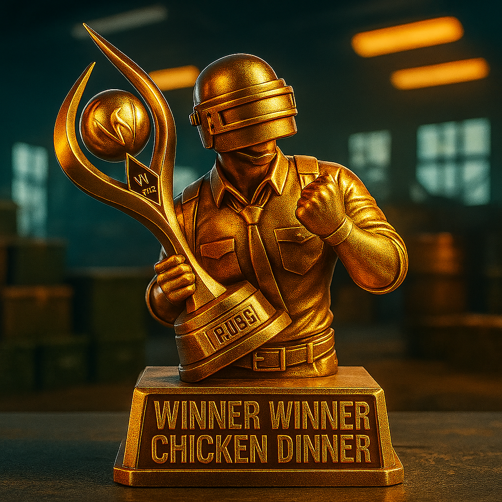 PUBG Grand Winner Chicken Trophy Statue