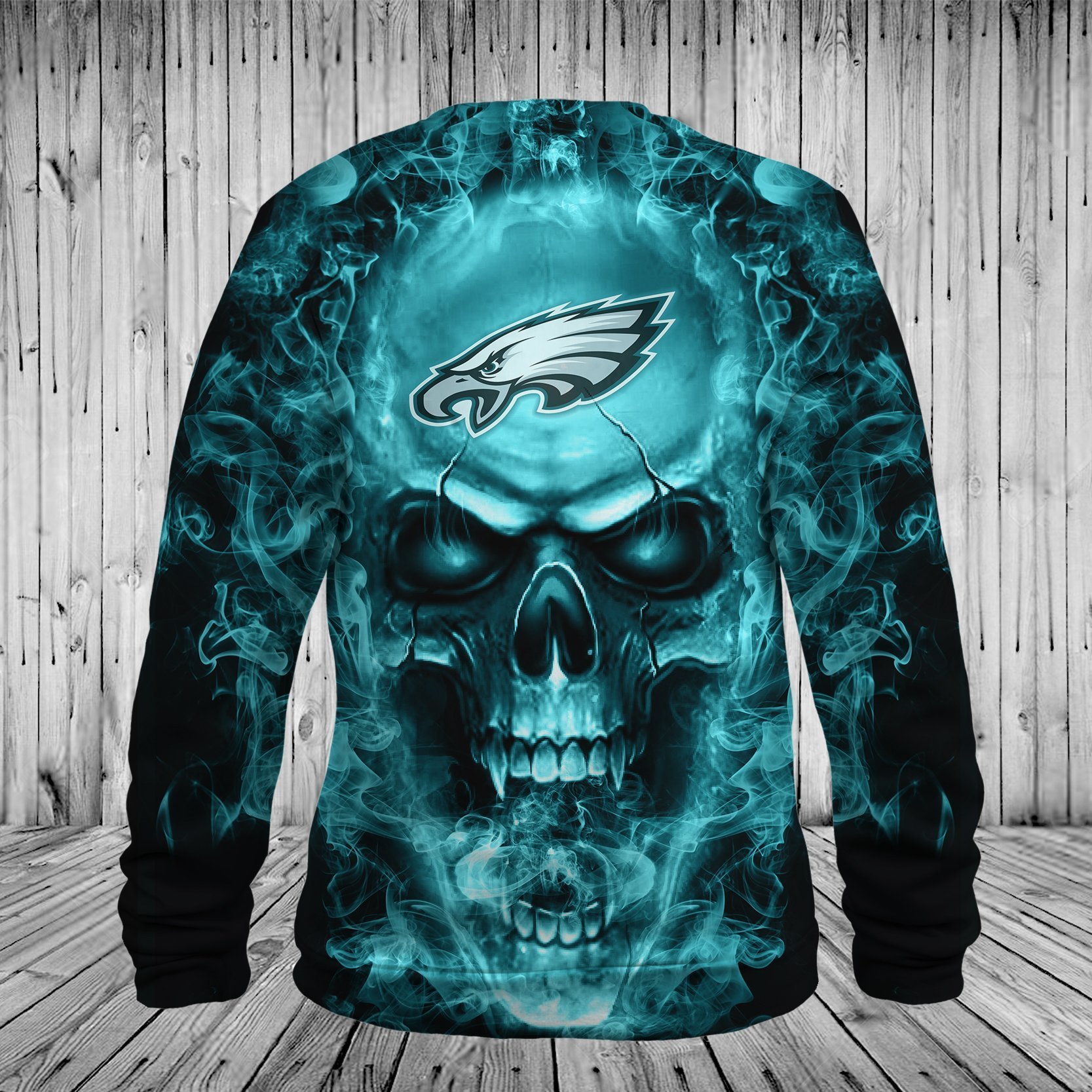 EAGLES HOODIE 3D SKULL 85