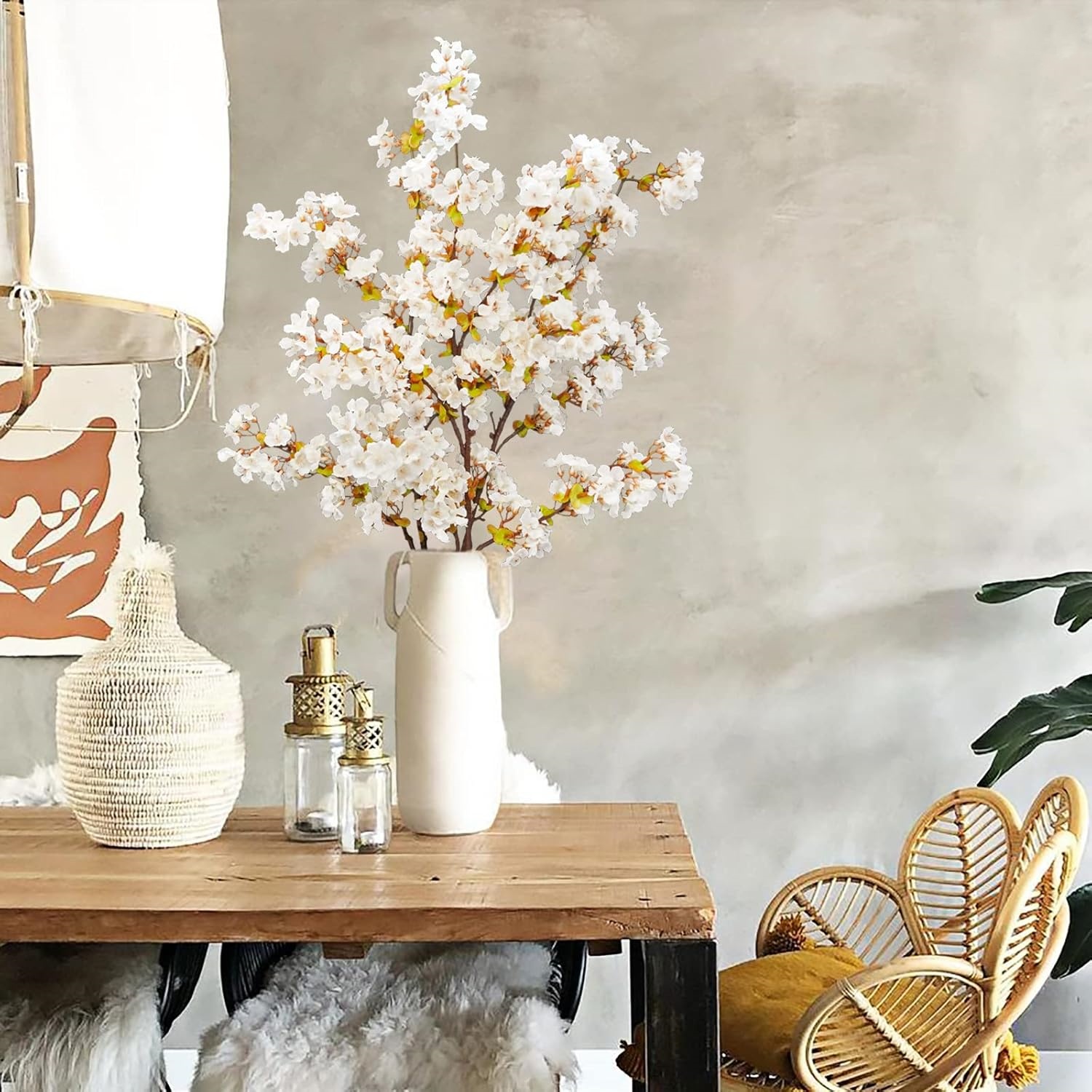 🔥Last Day 50% OFF🔥Silk Cherry Blossom Branches - 3 Pack