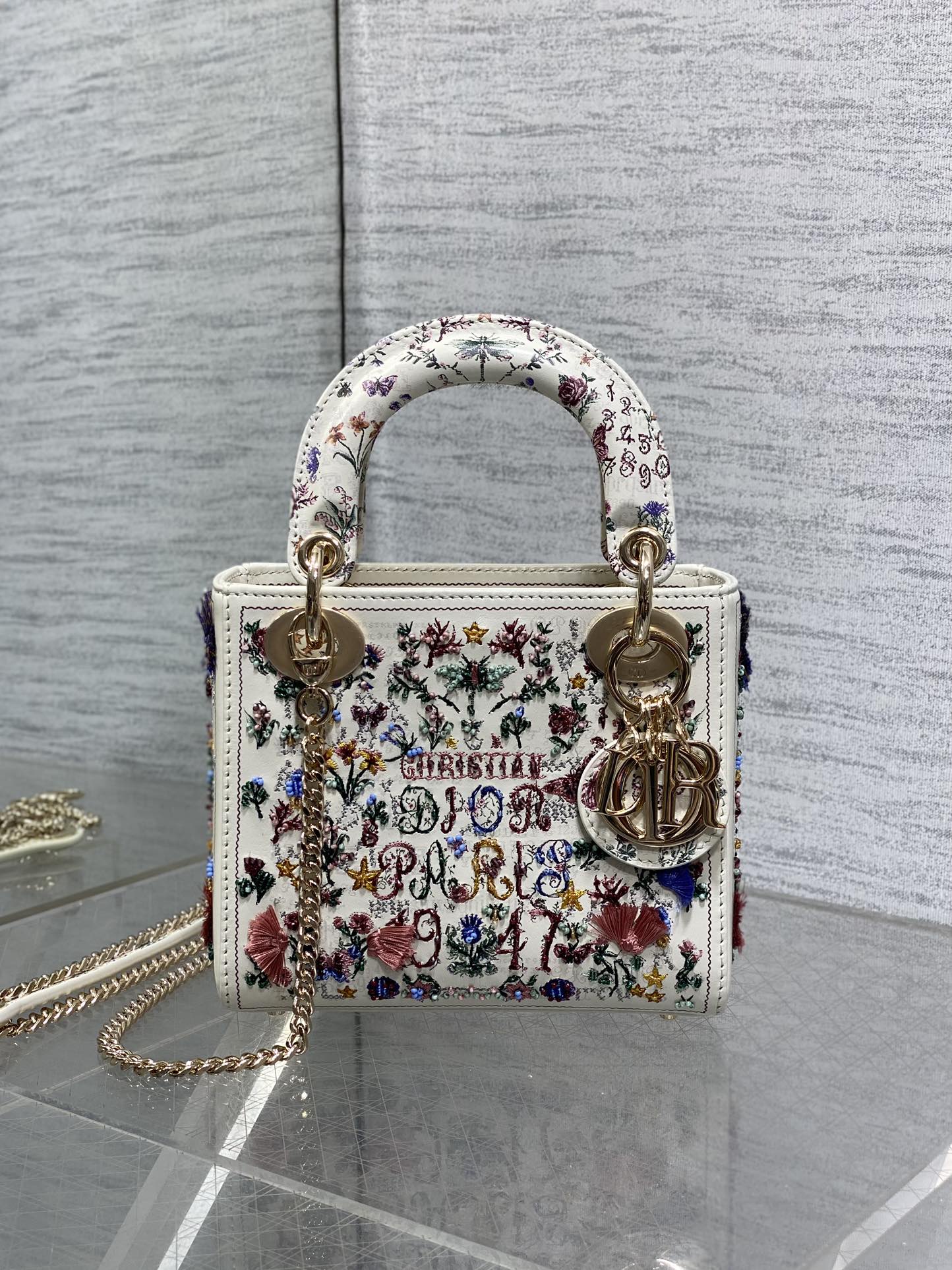Dior Lady Limited Edition Heavy Beads Princess Diana Bag