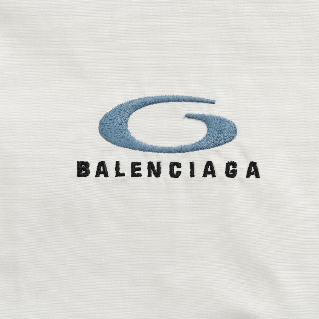 Balenciaga 24Fw ring-shaped logo shirt