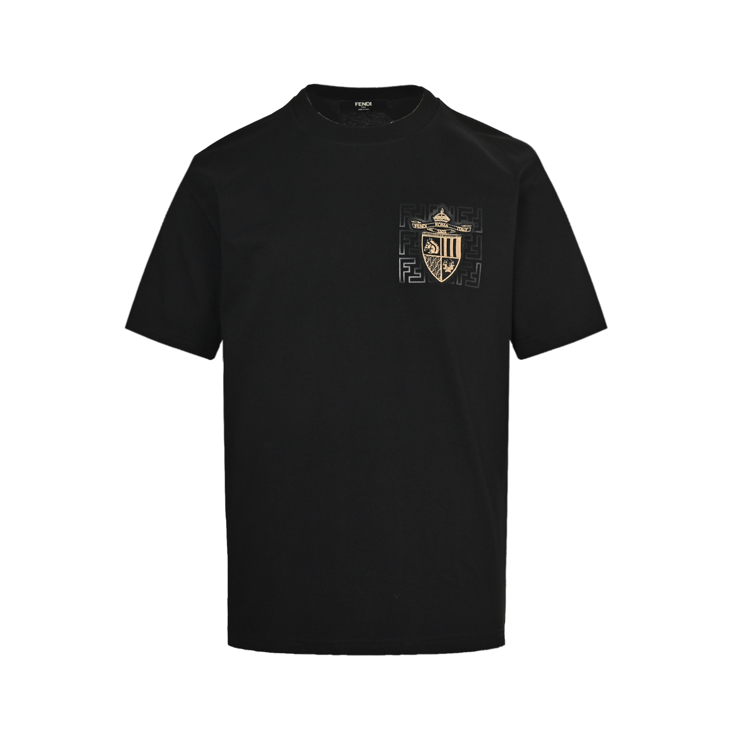 Fendi 25ss chest badge embroidered short sleeves