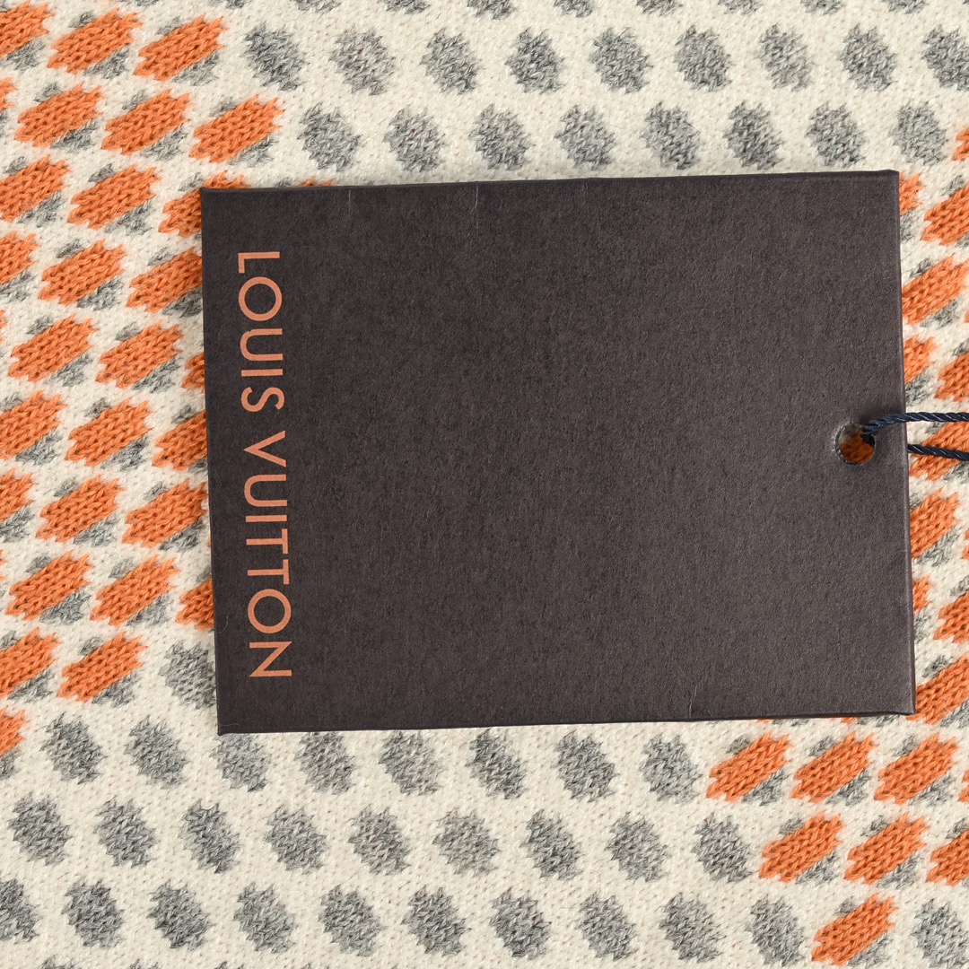 Louis Vuitton 24Fw Checkerboard Jacquard Sweater