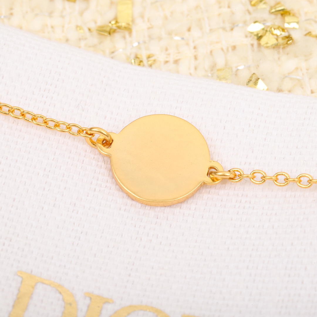 Dior Round CD Necklace