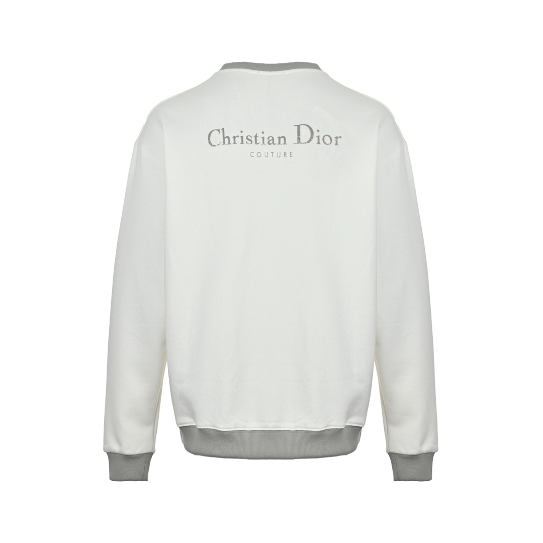 Dior 24Fw monogram logo print paneled sweatshirt